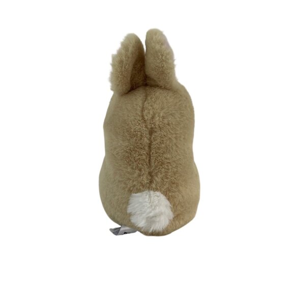Aurora Springtime Rolly Pets Bonnie the Bunny Rabbit 8" Plush Easter Cream White - Picture 3 of 7
